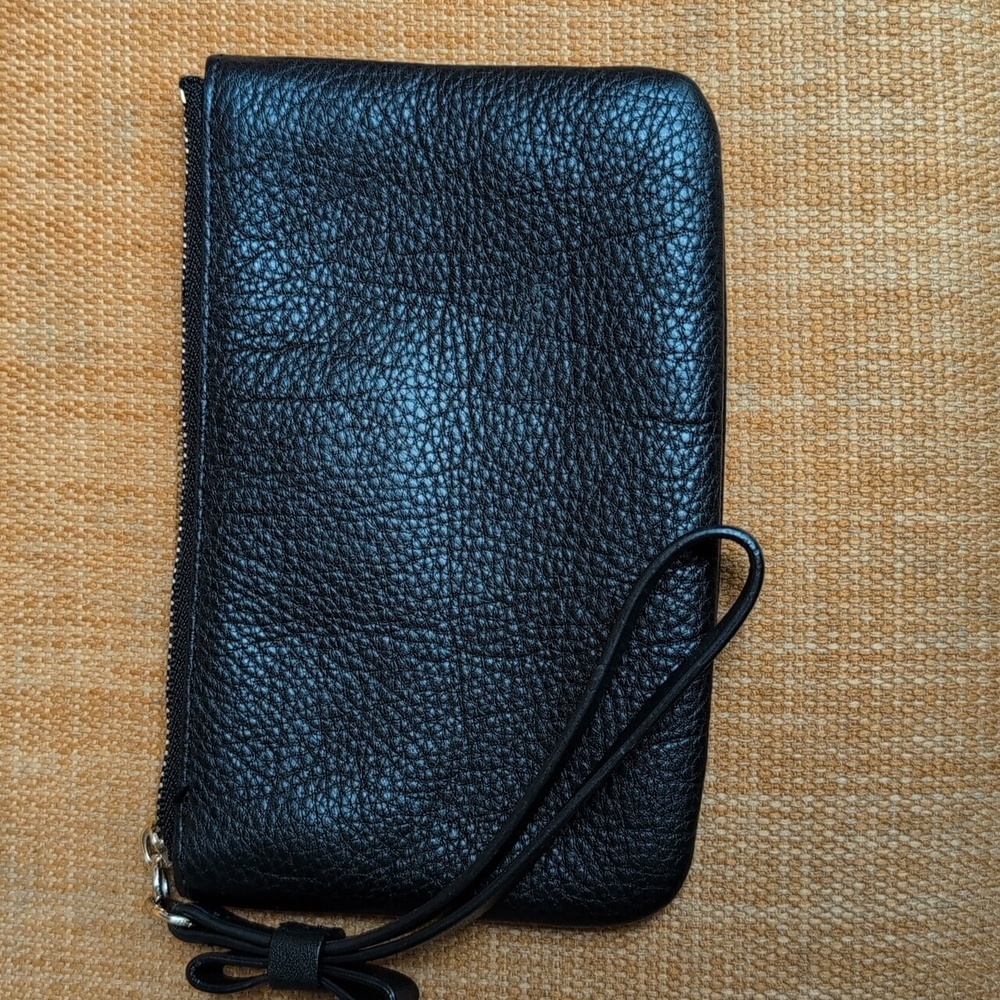 Kate Spade Leroy Street Black Pebble Leather Wristlet - Picture 4 of 7